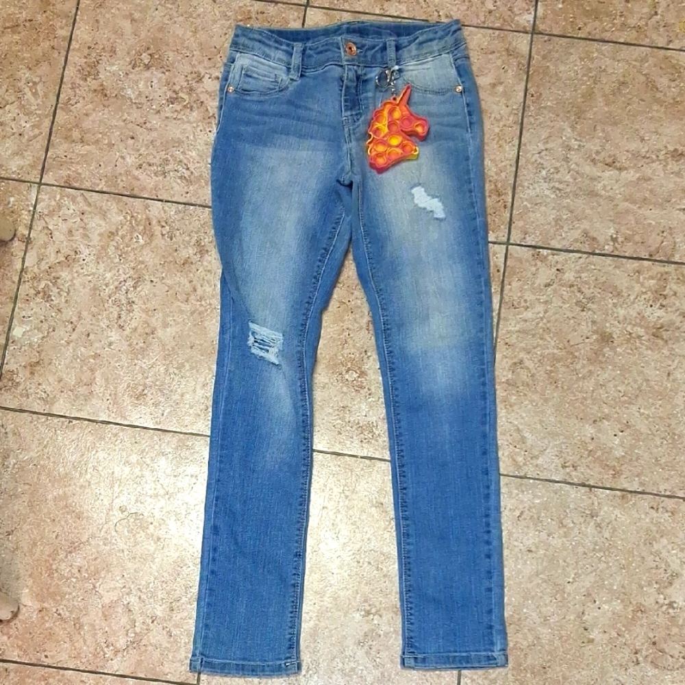 Denim Jeans With Unicorn Figit